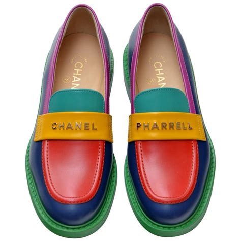 chanel pharrell loafers|chanel pharrell logo.